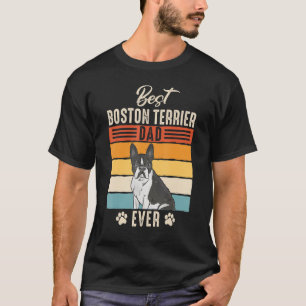 Camiseta Boston Bull Terrier el mejor padre de Boston Terri