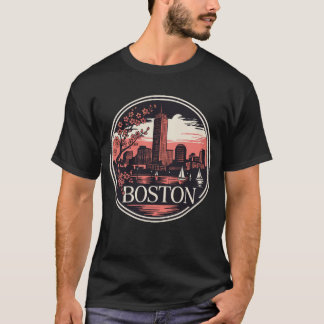 Camiseta Boston City Massachusetts Estados Unidos