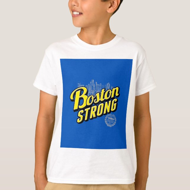 Camiseta Boston City recuerda con fuerza el azul (Anverso)