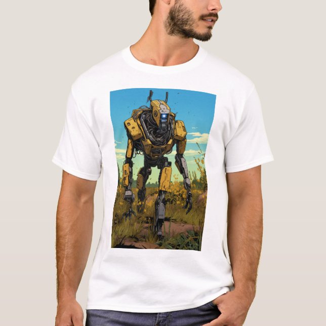 Camiseta Boston Dynamics Robot en Hot Prairie totalmente .P (Anverso)