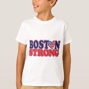 Camiseta Boston fuerte con el corazón de Amricah