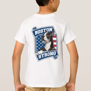 Camiseta BOSTON FUERTE estilo TERRIER escudo