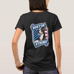 Camiseta BOSTON FUERTE estilo TERRIER escudo