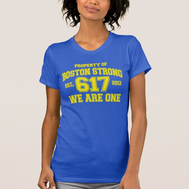 Camiseta Boston fuertes somos uno (Anverso)
