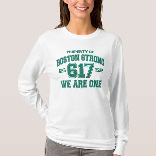 Camiseta Boston fuertes somos uno (Anverso)