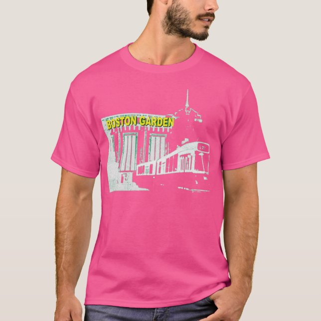 Camiseta Boston Garden Old School T-Shirt - Boston, MA Mens (Anverso)