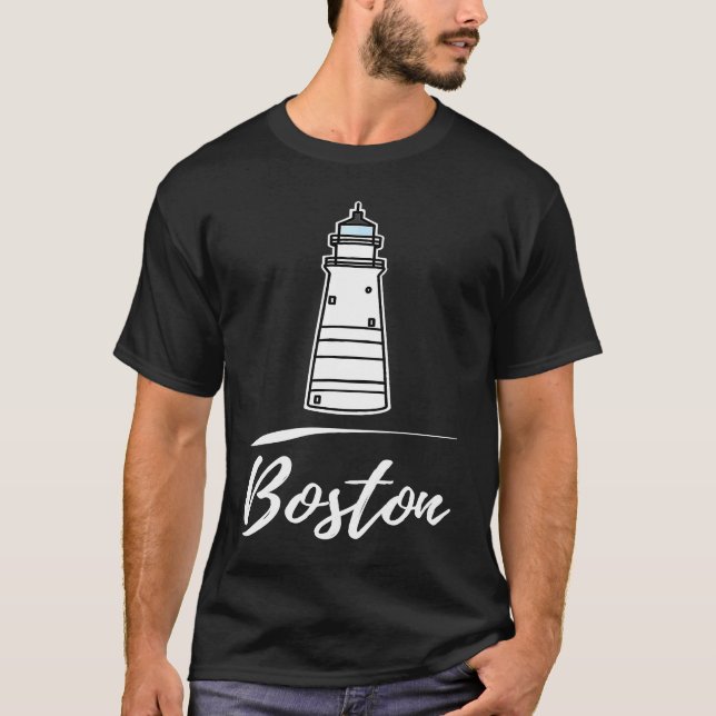 Camiseta Boston lighthouse Massachusetts (Anverso)