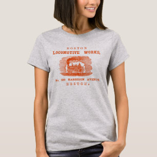 Camiseta Boston Locomotive Works 1852, naranja