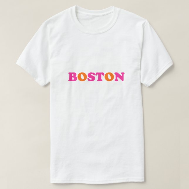 Camiseta Boston Massachusetts (Diseño del anverso)