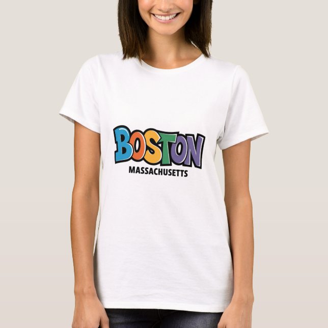Camiseta Boston Massachusetts (Anverso)