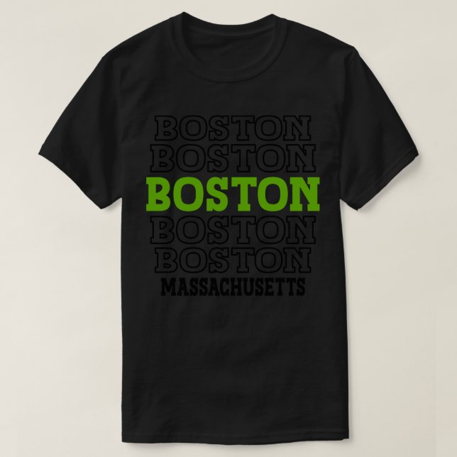 Camiseta Boston Massachusetts 2 (Diseño del anverso)