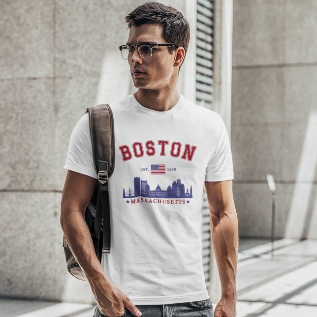 Camiseta Boston Massachusetts Est. 1630 Travel (Subido por el creador)
