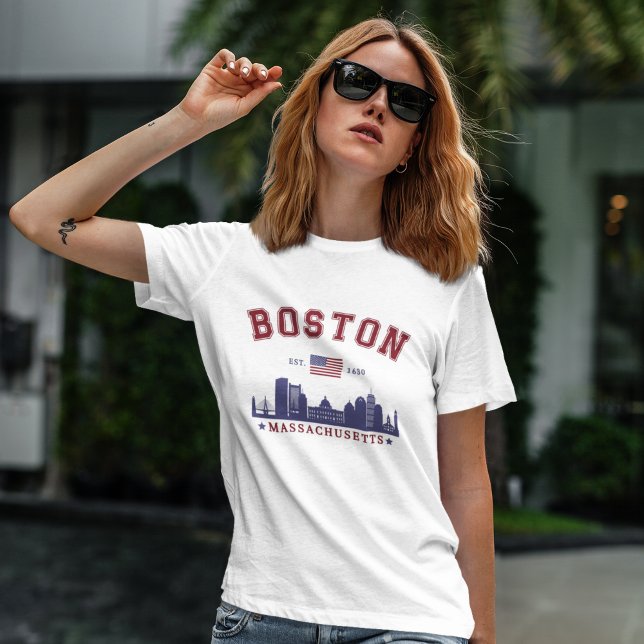 Camiseta Boston Massachusetts Est. 1630 Travel (Subido por el creador)