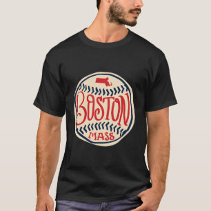 Camiseta Boston Massachusetts HandIllustrated Typography