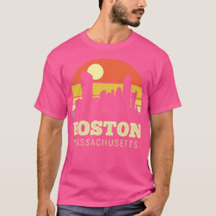 Camiseta Boston Massachusetts Vintage Sunset