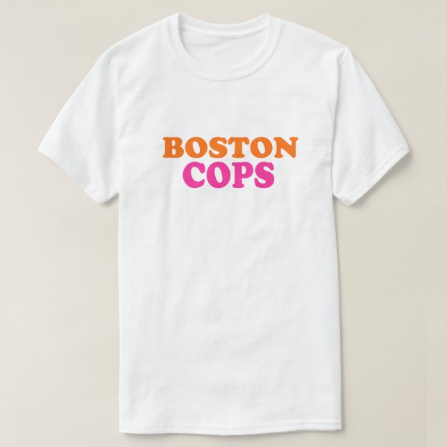 Camiseta Boston Police Officers Cops (Diseño del anverso)