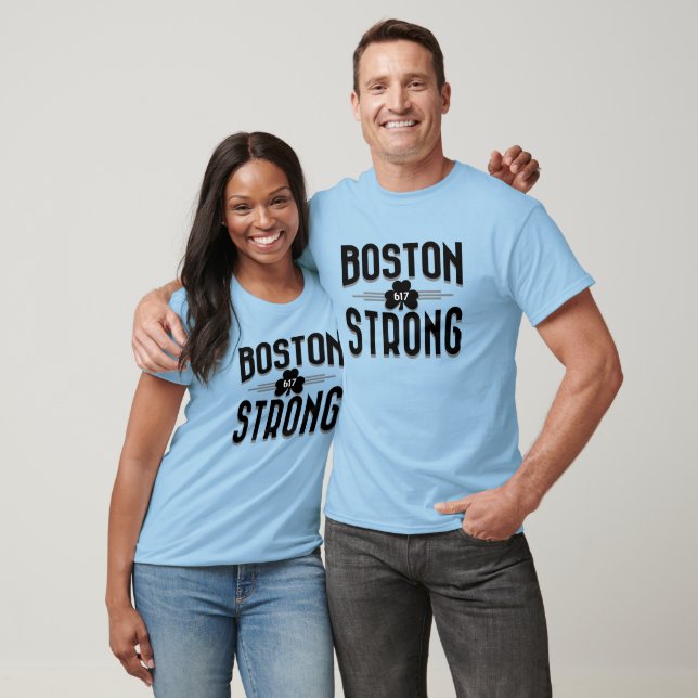 Camiseta Boston Strong Deco Shamrock Irish (Unisexo)