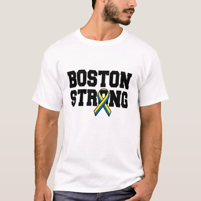 Camiseta BOSTON STRONG Ribbon (Anverso)