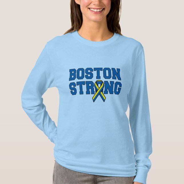 Camiseta BOSTON STRONG Ribbon (Anverso)