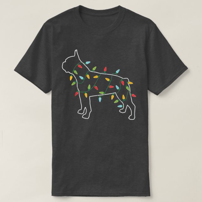 Camiseta Boston Terrible Christmas Tree Light Pajama Xmas D (Diseño del anverso)