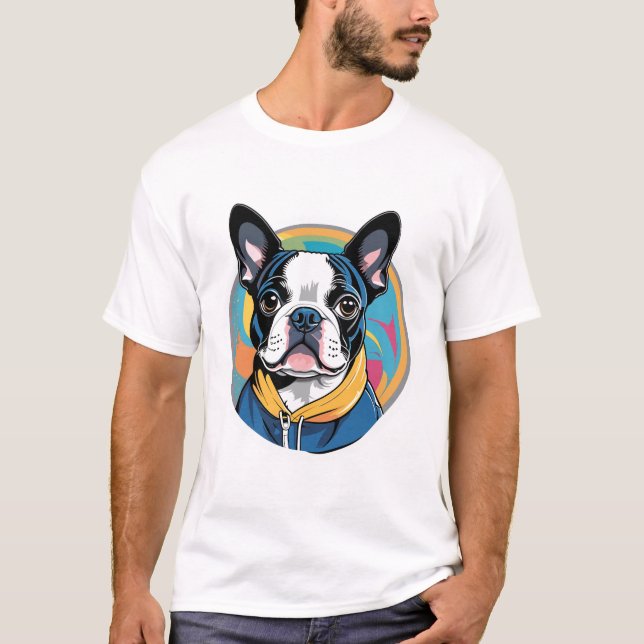 Camiseta Boston Terrier (Anverso)