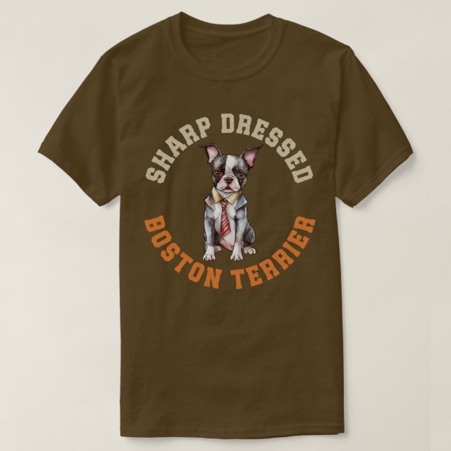 Camiseta Boston Terrier 4 (Diseño del anverso)