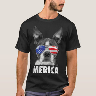 Camiseta Boston Terrier 4 De Julio Bandera De Estados Unido