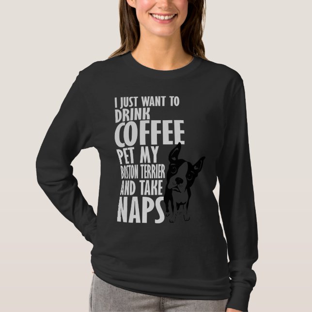 Camiseta Boston Terrier Amp Nap (Anverso)
