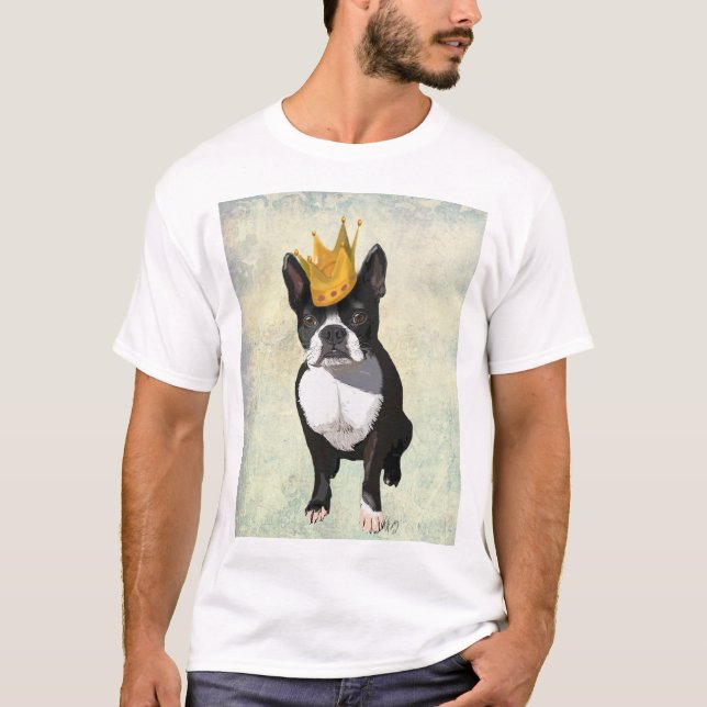 Camiseta Boston Terrier and Crown (Anverso)