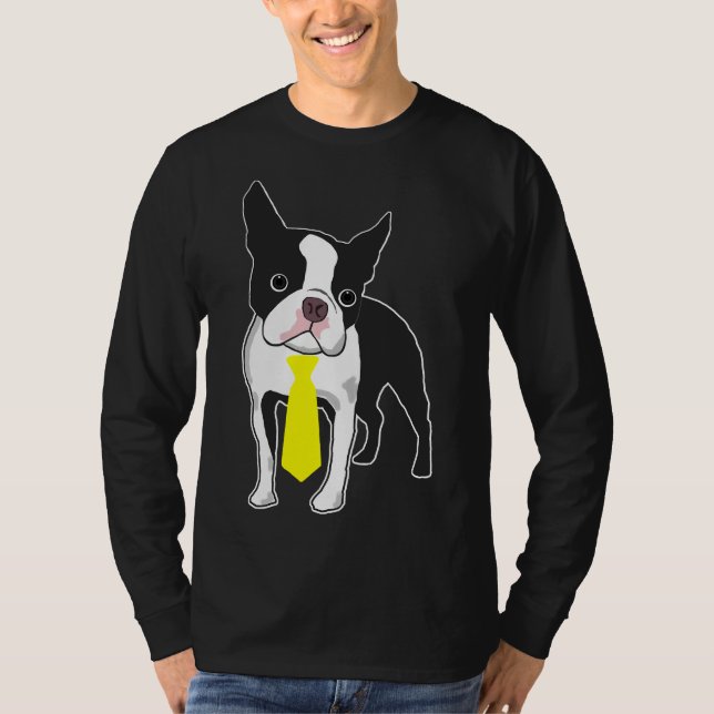 Camiseta Boston Terrier And Yellow Tie (Anverso)