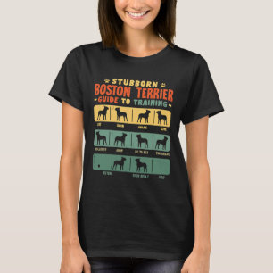 Camiseta Boston Terrier Bostie Graciosa Guía Para El Entren
