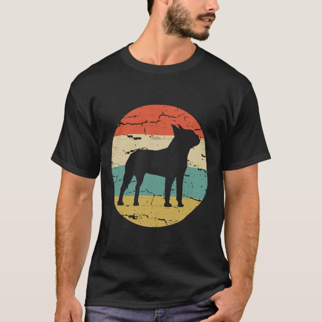 Camiseta Boston Terrier Bostie Vintage Retro (Anverso)