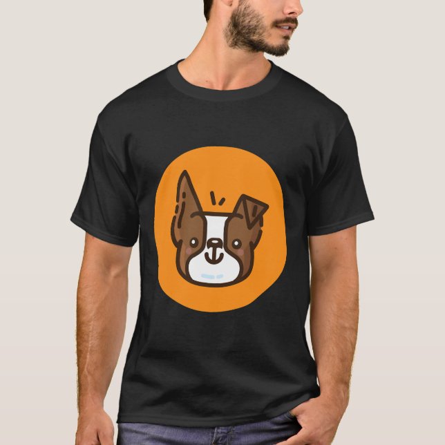 Camiseta Boston Terrier Brown (Anverso)