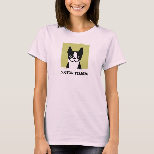 Camiseta Boston Terrier | Cara de perro (Anverso)