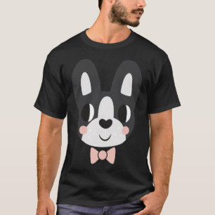 Camiseta Boston Terrier Con Una Veta De Vapor Aportada