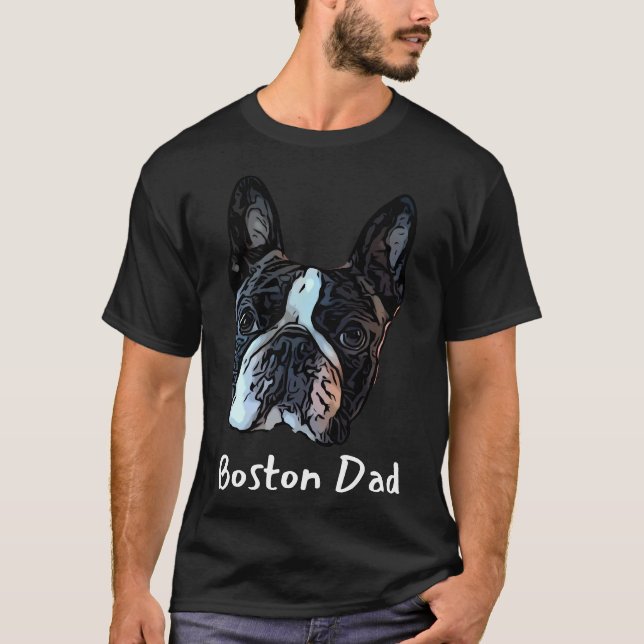 Camiseta Boston Terrier Dad (Anverso)