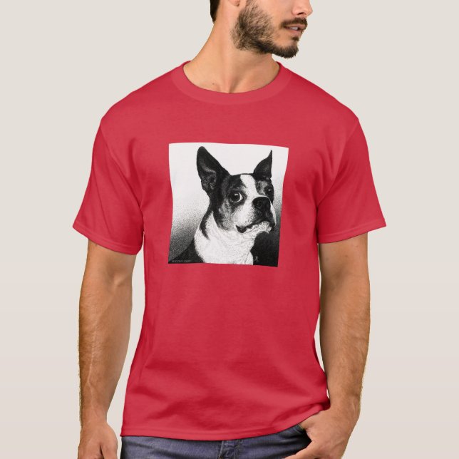 Camiseta Boston Terrier Dark - "Estilo Boston" (Anverso)
