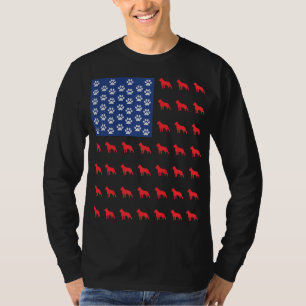 Camiseta Boston terrier dog American flag 4 de julio