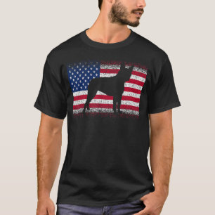 Camiseta Boston Terrier Dog & American Flag Patriotic July