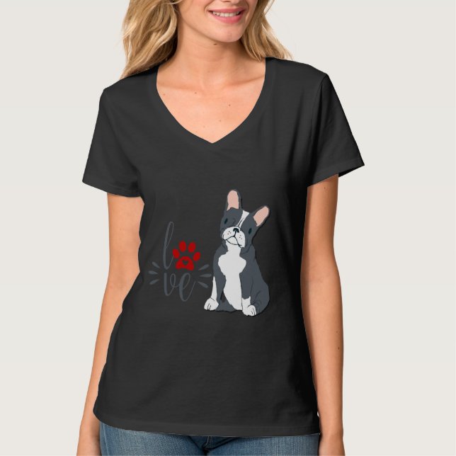 Camiseta Boston Terrier Dog Animal Dog Terrier Boston Ter (Anverso)