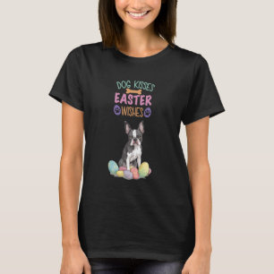 Camiseta Boston Terrier Dog besa deseos de Pascua
