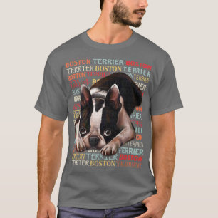 Camiseta Boston Terrier Dog Lover Boston Terrier Bostie Gif