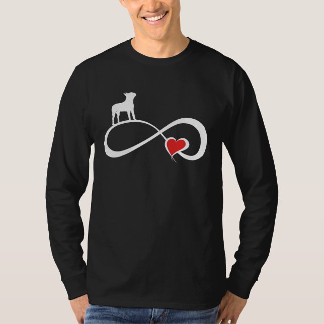 Camiseta Boston Terrier Dog Mom Owner Eternity Heart Valent (Anverso)