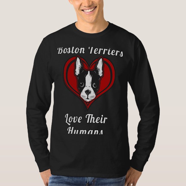 Camiseta Boston Terrier Dog Owner Boston Terriers Love Thei (Anverso)