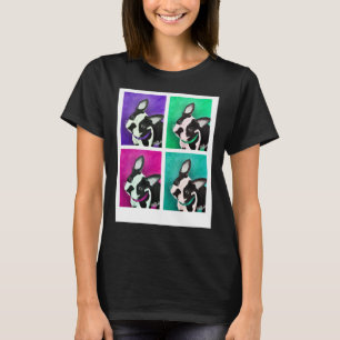 Camiseta Boston Terrier Dog Pop Art