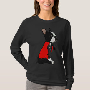 Camiseta Boston Terrier Dog Tattoo I Love Mom Mother Day