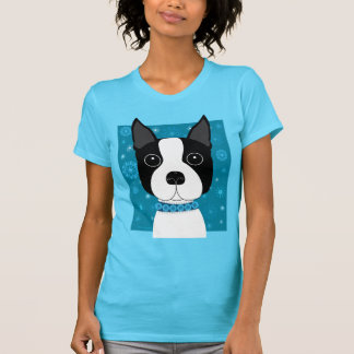 Camiseta Boston Terrier en invierno