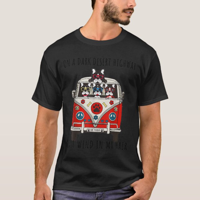 Camiseta Boston Terrier En Un Oscuro Barrio De Autopista De (Anverso)