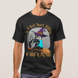 Camiseta Boston Terrier En Una Carretera Del Desierto Oscur