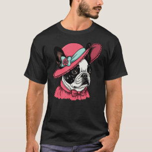 Camiseta Boston Terrier English Lady Funny Dog Victorian